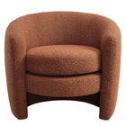 Modway - Affinity Rembourré Tissu Boucle Fauteuil à dossier incurvé - Rouille-Entièrement assemblé
