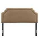 Modway - Magnolia Taille Velvet Performance Résistant aux Taches Tête de lit Queen size - Taupe-Assemblée requise
