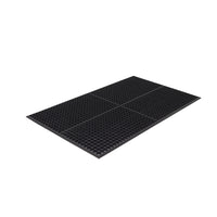Edgewood - Tapis Série Competitor Anti-Fatigue Léger à Surface Ouverte - 3 pi l x 5 pi L x 9/16 po P - Noir-Pour Usage Moyen