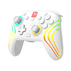 Turtle Beach - Manette de gaming RGB sans fil Afterglow Wave pour Nintendo Switch 2 - Blanc-Sticks TMR pour un gameplay précis et fluide