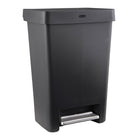 Rubbermaid - Poubelle à pédale 12,4 gallons - Anthracite-Design élégant et moderne : le corps en anthracite est doté d’une pédale assortie en acier inoxydable qui embellit n’importe quel espace.