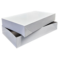 Eddie's - Boîte à vêtements - 24X - 24" x 14" x 4" - Blanc - Paquet de 25-Boîte cadeau