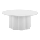 Zuo - Palmier Table basse - Blanc-Structure en acier thermolaqué offrant stabilité, durabilité et style contemporain