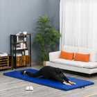 Soozier - Tapis De Gymnastique Pliable 4 pi L x 10 pi L x 2 po P - Tapis D’Exercice Avec Poignées De Transport - Bleu Foncé-Mousse EPE écologique ferme de haute densité de 2 po d’épaisseur pour un confort et une durabilité ultimes  