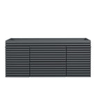 Modway - Render 48" Armoire de lavabo compatible avec un seul lavabo (non inclus) - Gris-9