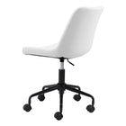 Zuo - Byron Chaise de bureau - Blanc-7