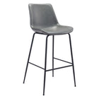 Zuo - Byron Tabouret de bar - Gris-Design ergonomique