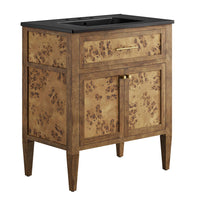 Modway - Elysian 30" Vanette de salle de bain - Noir brun-Vanité de salle de bain moderne