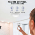 Bell+Howell - Plafonnier LED ultra-lumineux sans fil Bionic avec télécommande-La télécommande comprenait : contrôlez la lumière dans le confort de votre canapé, de votre lit ou n'importe où avec la télécommande compacte incluse avec une portée de 15 pieds
