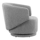 Modway - Celestia Tissu Boucle Chaise pivotante - Gris clair-Capacité du fauteuil d’accent : 330 lb