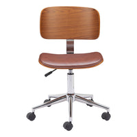 Zuo - Duravel Chaise de bureau - Brun-Moelleux et durable pour un confort quotidien exceptionnel