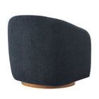 Modway - Holland Pivot Tissu chenille Fauteuil - Marine-Glides sans marquage
