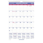 AT-A-GLANCE – Calendrier mural mensuel 2027 – 17 po H x 12 po l – bilingue-Format des pages : 17 po H x 12 po l