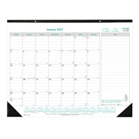 Brownline - 2027 Calendrier sous-main mensuel EcoLogix - 22 po x 17 po-12 mois, de janvier à décembre