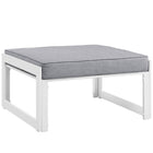 Modway - Fortuna Terrasse extérieure Ottoman in Gris blanc-Ottoman extérieur moderne