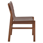 Modway - Sonora Cuir Fauteuil d’appoint de salle à manger - Brun de muscade-6