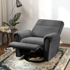 HOMCOM - Fauteuil inclinable électrique rembourré avec ports de chargement USB - gris foncé-Repose-pieds intégré pour un confort accru lors des moments de détente ou de sieste 