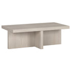 Hudson&Canal - Table basse rectangulaire Elna de 112 cm de largeur, , blanc aulne-Un design scandinave contemporain pour votre salon, votre bureau et plus encore