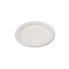 Eco-Packaging - Assiette 9 po compostable, Beige, Paquet de 500-Fabriqué à partir de ressources 100% renouvelables - Pulpe de canne à sucre.