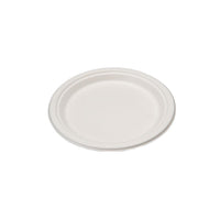 Eco-Packaging - Assiette 9 po compostable, Beige, Paquet de 500-Fabriqué à partir de ressources 100% renouvelables - Pulpe de canne à sucre.