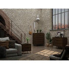 Manhattan Comfort - Rockefeller ensemble de commode de chambre à coucher de style milieu du siècle moderne 3 pièces - brun-Choisissez le design de votre poignée lorsque le produit est chez vous Option pour une poignée découpée ou un look affleurant