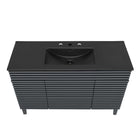 Modway - Render 48" Vanité de salle de bain à un seul lavabo - Gris Noir-9