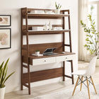 Modway - Bixby Bureau - Blanc noyer-Panneau de particules et MDF
