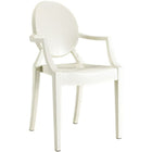 Nicer Furniture - fauteuil fantôme de Louis XVI - blanc - 4 pièces-Célèbre style Louis XVI, Chaise confortable.