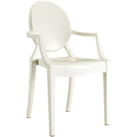 Nicer Furniture - fauteuil fantôme de Louis XVI - blanc - 4 pièces-Célèbre style Louis XVI, Chaise confortable.