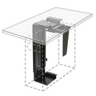 MotionGrey - Support d’unité centrale sous bureau - Support CPU ajustable avec rotation à 360° pour tours d’ordinateur - Noir-6