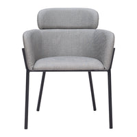 Zuo - Bremor Chaise de salle à manger - Gris ardoise - Ensemble de 2-Polyester doux et chaleureux
