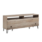 Manhattan Comfort - Meuble TV moderne DUMBO 62,99 po - Gris Rustique-17,99 po L x 62,99 po l x 26,77 po H