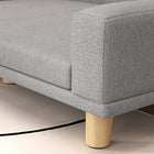 PawHut - Canapé pour chien avec housse lavable, pieds antidérapants - gris-Les patins antidérapants stabilisent le canapé et protègent les surfaces du sol 