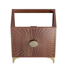 Modway - Daylight 30" Armoire à coiffeuse de salle de bain - Noyer-Bois massif de manguier