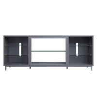 Manhattan Comfort - Meuble TV moderne Brighton 60 po - Gris-Meuble TV moderne autoportant pour salon et chambre