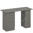 HOMCOM - Bureau d'ordinateur avec rangement - 47,25 po L x 19,25 po l x 28,25 po H - gris-Un plateau de table de 47,25 po de long vous offre un espace de travail généreux et de la place pour votre ordinateur portable 