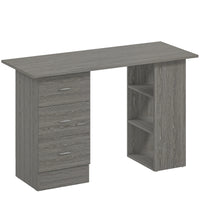HOMCOM - Bureau d'ordinateur avec rangement - 47,25 po L x 19,25 po l x 28,25 po H - gris-Un plateau de table de 47,25 po de long vous offre un espace de travail généreux et de la place pour votre ordinateur portable 