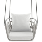 Modway - Kaliah Terrasse extérieure Aluminium Chaise à balançoire in Blanc gris clair-7