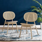 Modway - Malina Fauteuil d’appoint de salle à manger Ensemble de 2 - Gris-FAUTEUIL À MANGER - Un accent chaleureux pour votre table à manger, votre salle familiale, votre bureau ou votre coiffeuse, Malina fait une déclaration dans la maison moderne. Dimensions : 19"L x 24,5"L x 31,5"H; Capacité de poids : 330 lb.