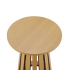 Manhattan Comfort - Lot de 2 tables d’appoint modernes Layla 90 cm - Chêne naturel-La finition effet bois apporte une élégance organique