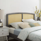 Modway - Halcyon Canne Tête de lit complète, Gris-Options de cadre de lit interchangeables