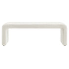 Modway - Simba Tissu Boucle Banc long de la chute d’eau - Ivoire-Assemblée requise