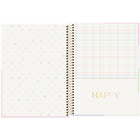 Hilroy - Cahier À Couverture Rigide Happy - 160 Pages - 10-7/8 po H x 7- 7/8 po l, Assorti-Reliure à spirale dorée 