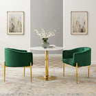 Modway - Savour Touffe Performance Velvet Chaises d’accent - Émeraude - Ensemble de 2-Velours de performance résistant aux taches