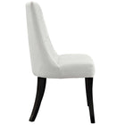 Modway - Noblesse Restauration Vinyle Fauteuil d’appoint - Blanc-Coussinets de pieds non marqués