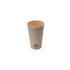 Eco Packaging - Gobelet à café compostable Eco Packaging - 16 oz. - Naturel - Paquet de 1000-Naturel