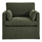 Modway - Wellfleet Slipcover Mélange de lin Fauteuil - Sauge-Assemblage simple requis
