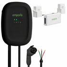 Emporia - Chargeur de véhicule électrique Classic niveau 2 48 A câblé J1772 et ensemble de gestion de charge biphasée Vue 3 - Noir-Gestion de charge powersmart ajuste automatiquement le taux de recharge ev pour maintenir consommation électrique dans les limites du système tout en permettant somme des disjoncteurs dépasser capacité panneau
