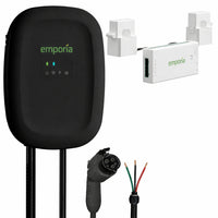 Emporia - Chargeur de véhicule électrique Classic niveau 2 48 A câblé J1772 et ensemble de gestion de charge biphasée Vue 3 - Noir-Gestion de charge powersmart ajuste automatiquement le taux de recharge ev pour maintenir consommation électrique dans les limites du système tout en permettant somme des disjoncteurs dépasser capacité panneau