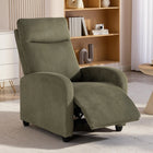 HOMCOM - Fauteuil inclinable push back avec assise rembourrée pour home cinéma - vert foncé-Les accoudoirs et le dossier généreusement rembourrés offrent un confort exceptionnel 